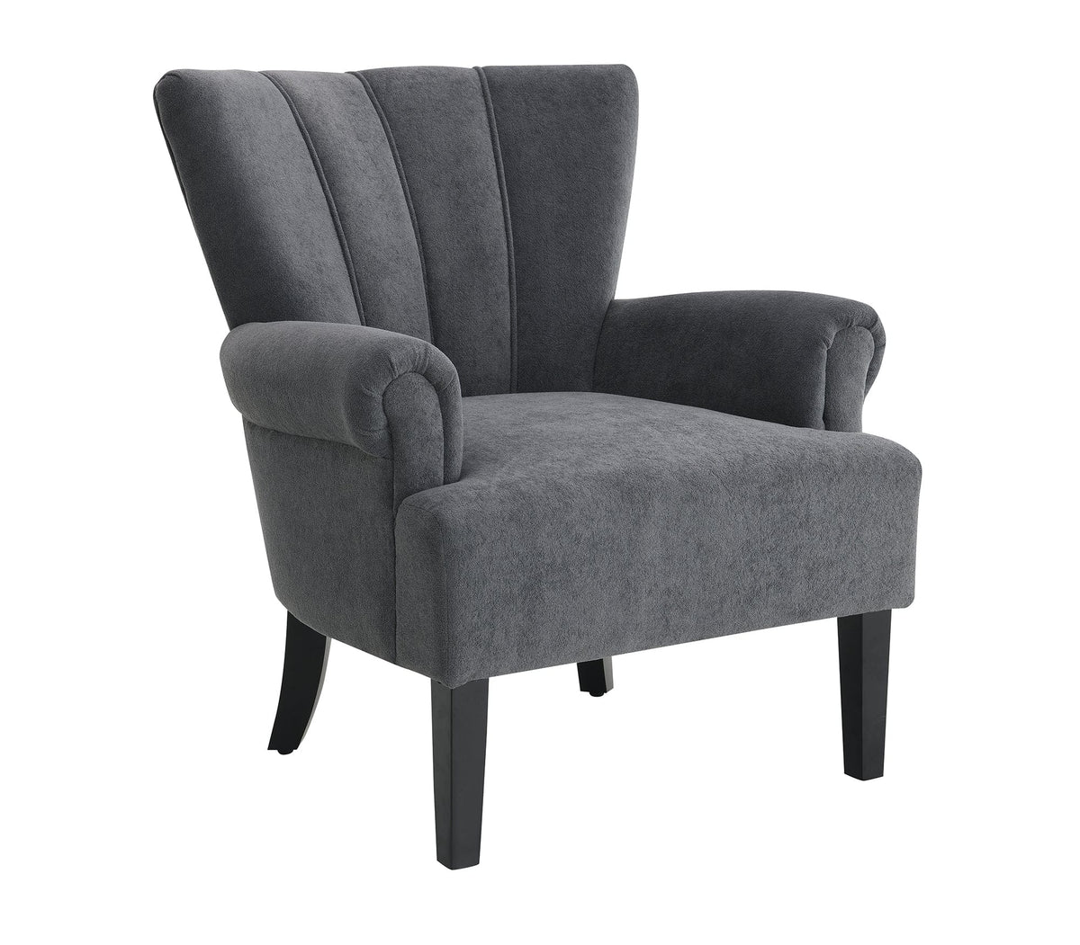 THE FURNITURE CO. Accent Chair Dark Gray Modern Accent Living Room Chairs