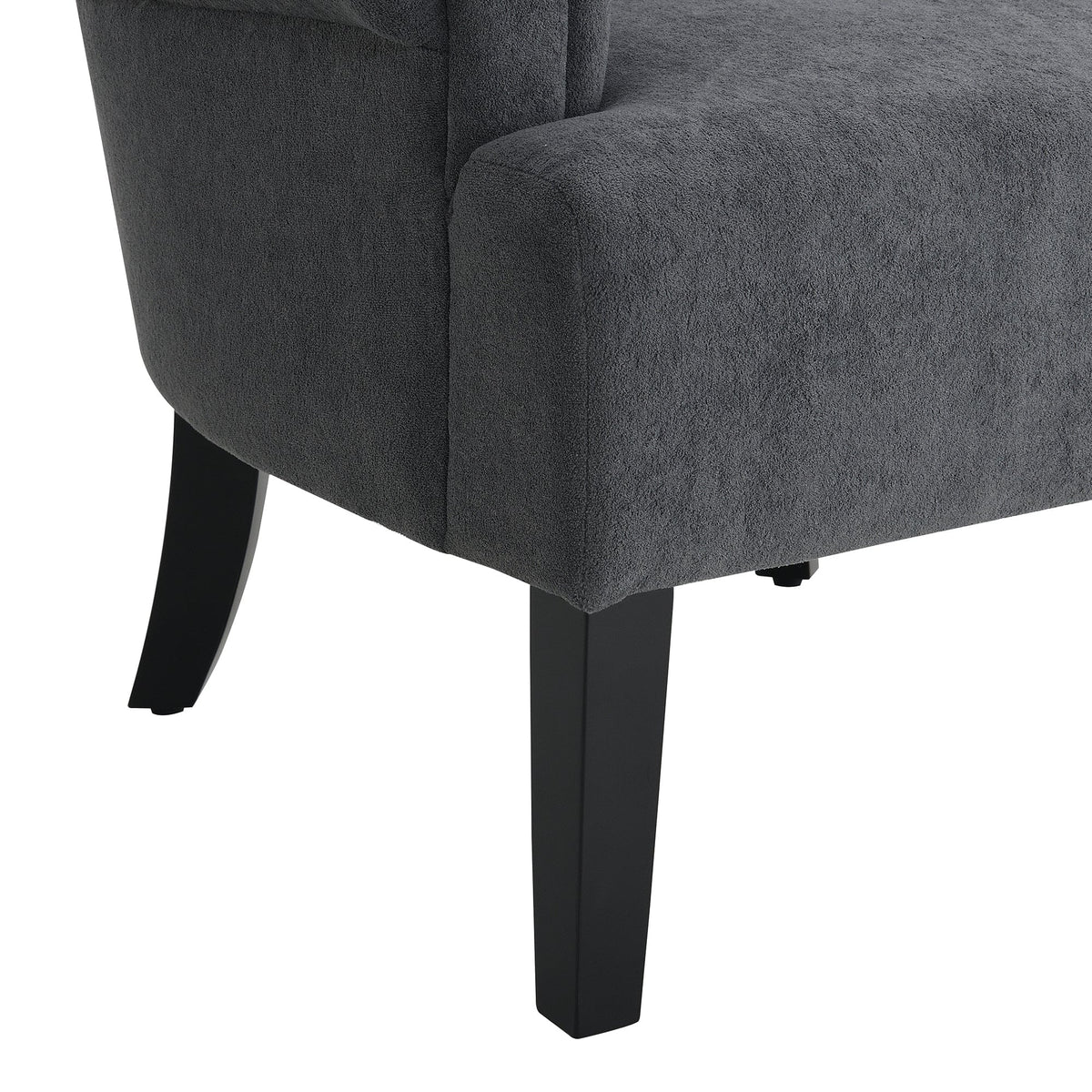 THE FURNITURE CO. Accent Chair Dark Gray Modern Accent Living Room Chairs