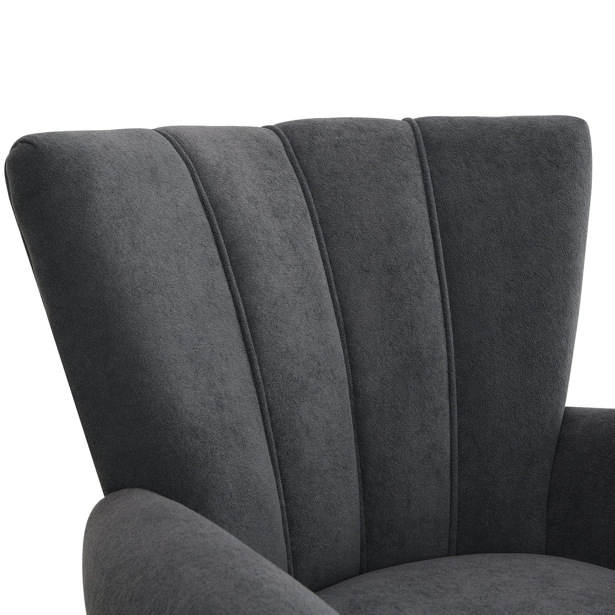 THE FURNITURE CO. Accent Chair Dark Gray Modern Accent Living Room Chairs