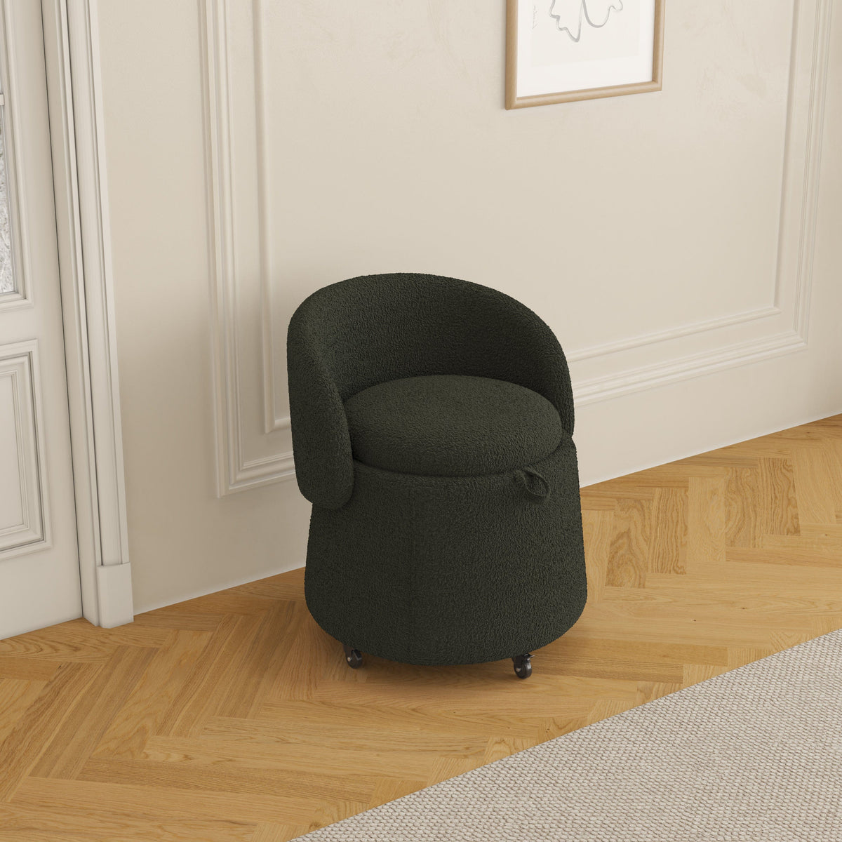 THE FURNITURE CO. Accent Chair Green Blend Versatile Multifunctional Stool