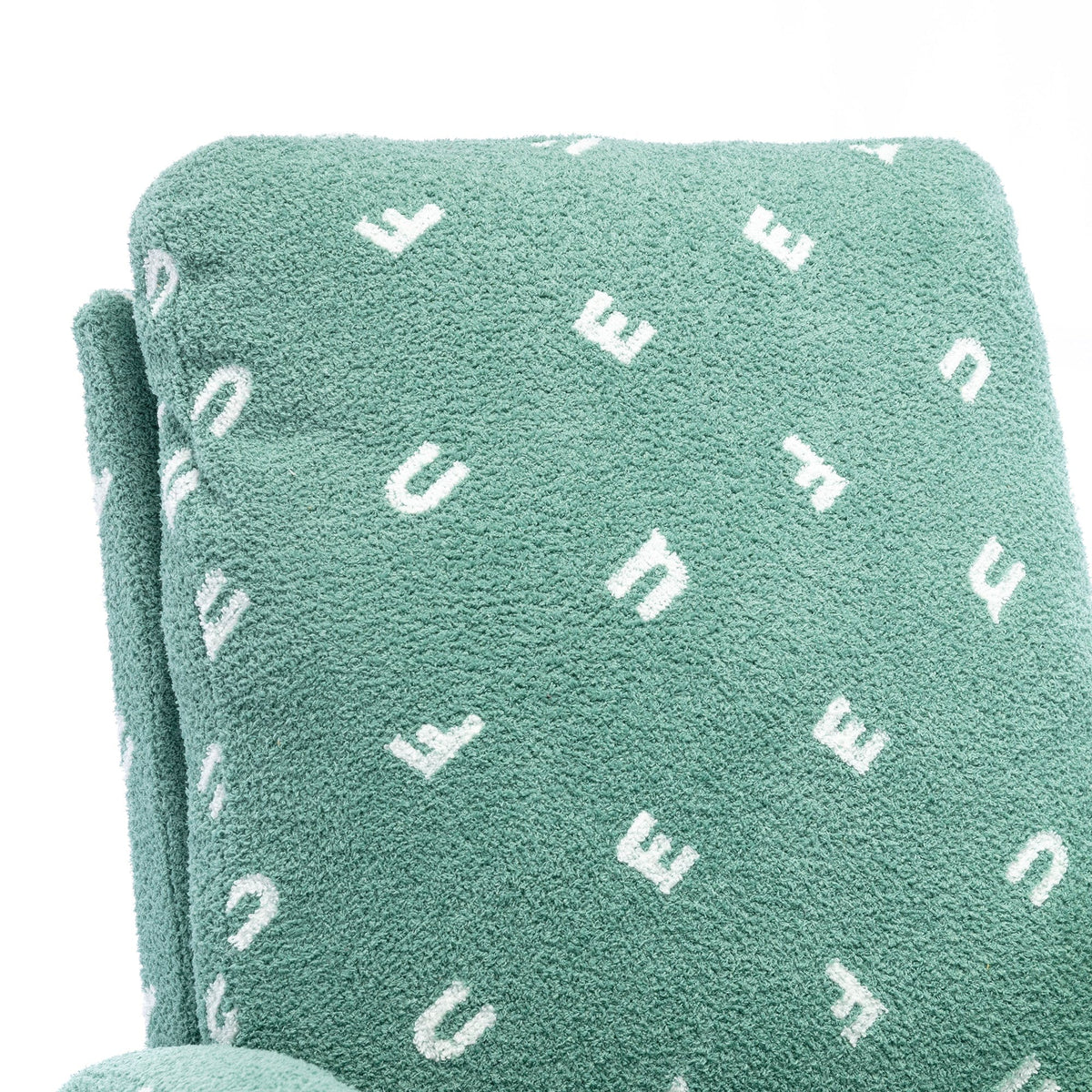THE FURNITURE CO. Accent Chair Green Boucle Nursery Rocking Chair
