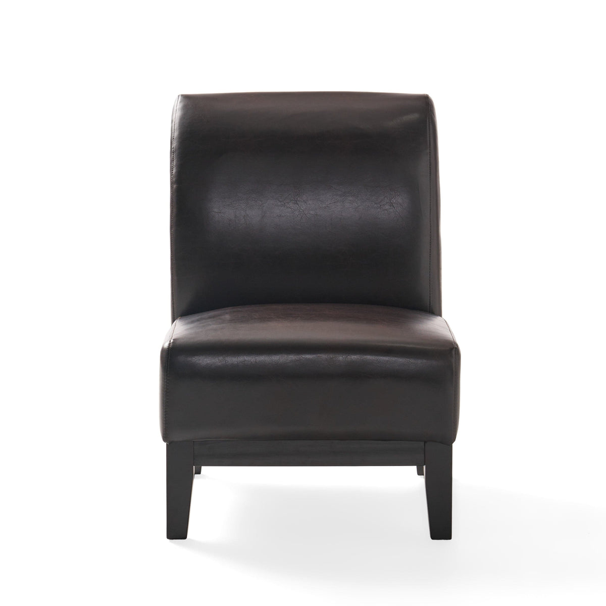 THE FURNITURE CO. Accent Chair Lennon Brown Upholstered Slipper Chair