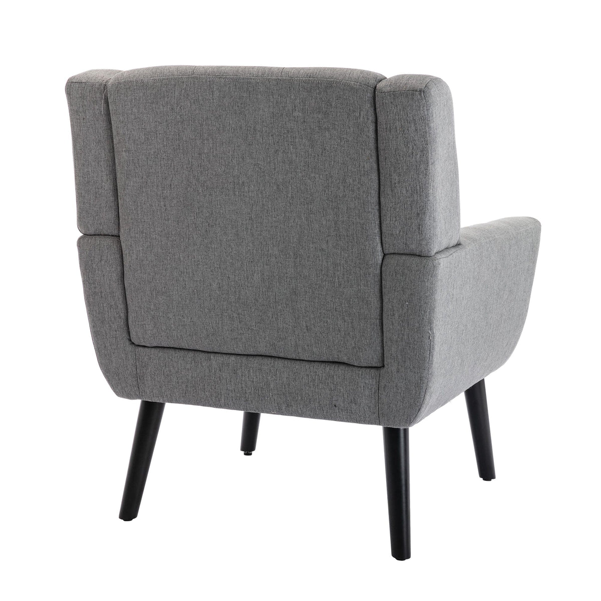 THE FURNITURE CO. Accent Chair Light Gray Linen Blend Upholstered Accent Chair