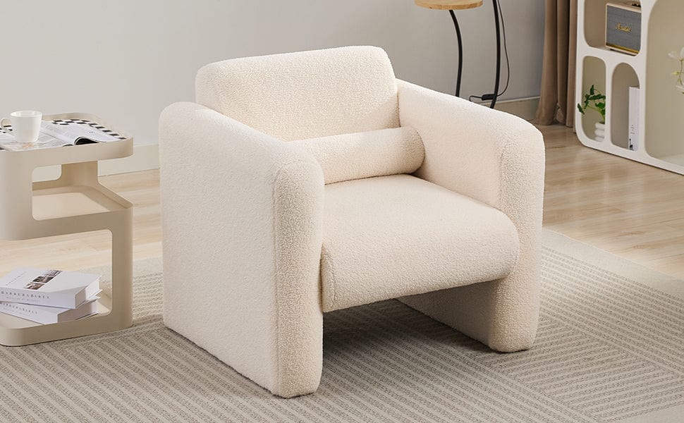 THE FURNITURE CO. Accent Chair Mataki Cream Upholstered Accent Chair