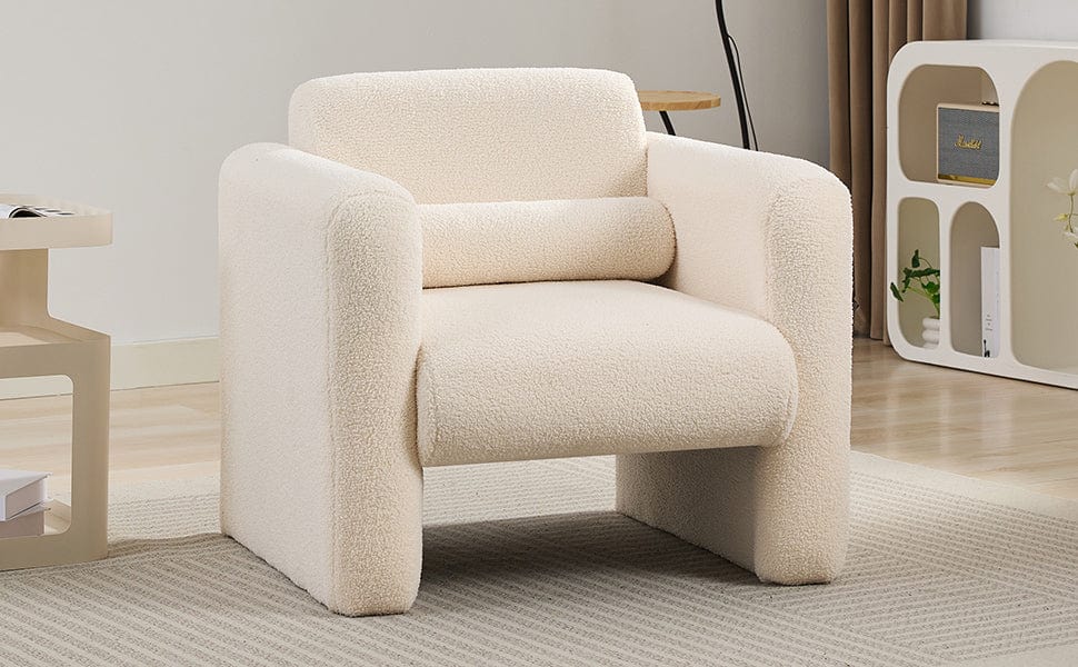THE FURNITURE CO. Accent Chair Mataki Cream Upholstered Accent Chair