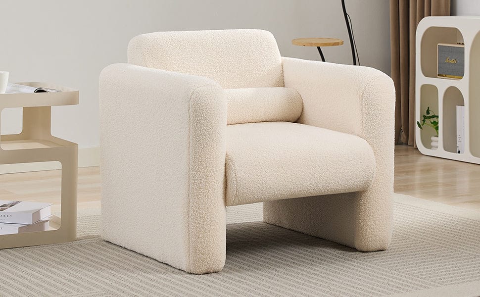 THE FURNITURE CO. Accent Chair Mataki Cream Upholstered Accent Chair