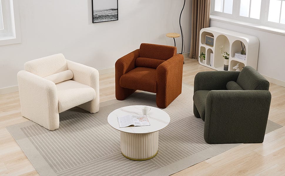 THE FURNITURE CO. Accent Chair Mataki Cream Upholstered Accent Chair