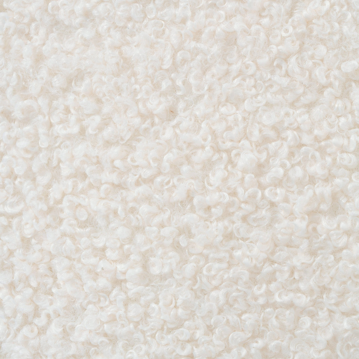 THE FURNITURE CO. Accent Chair Mid-Century Modern Barrel Accent Chair In White Teddy