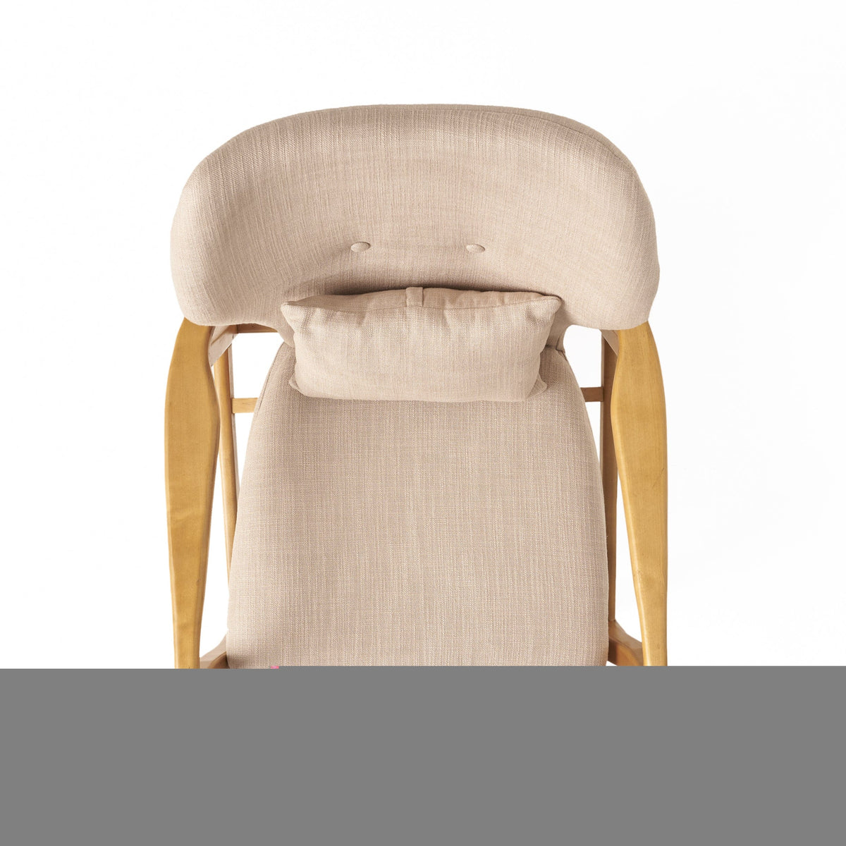 THE FURNITURE CO. Accent Chair Mid-Century Modern Upholstered Armchair With Birch Wood Legs