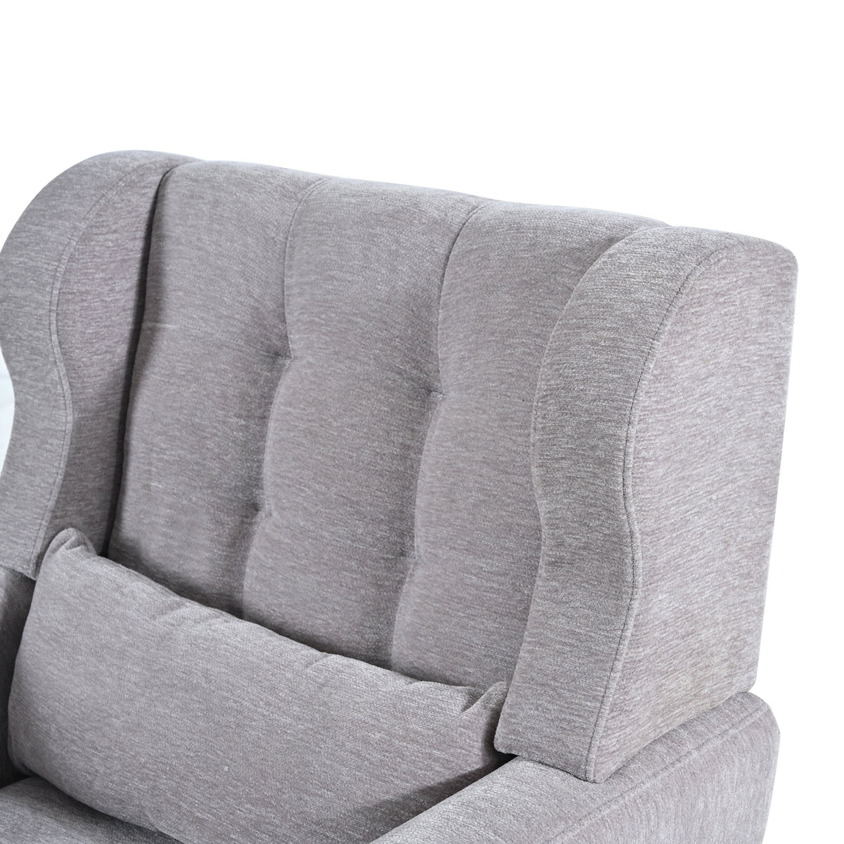THE FURNITURE CO. Accent Chair Modern Accent Chair Upholstered in Stylish Gray Chenille