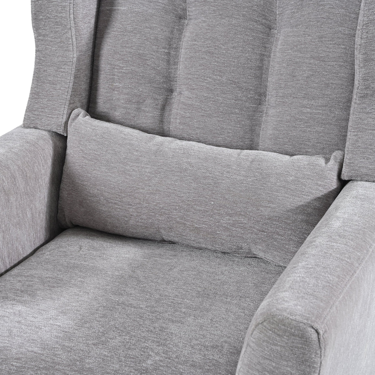 THE FURNITURE CO. Accent Chair Modern Accent Chair Upholstered in Stylish Gray Chenille