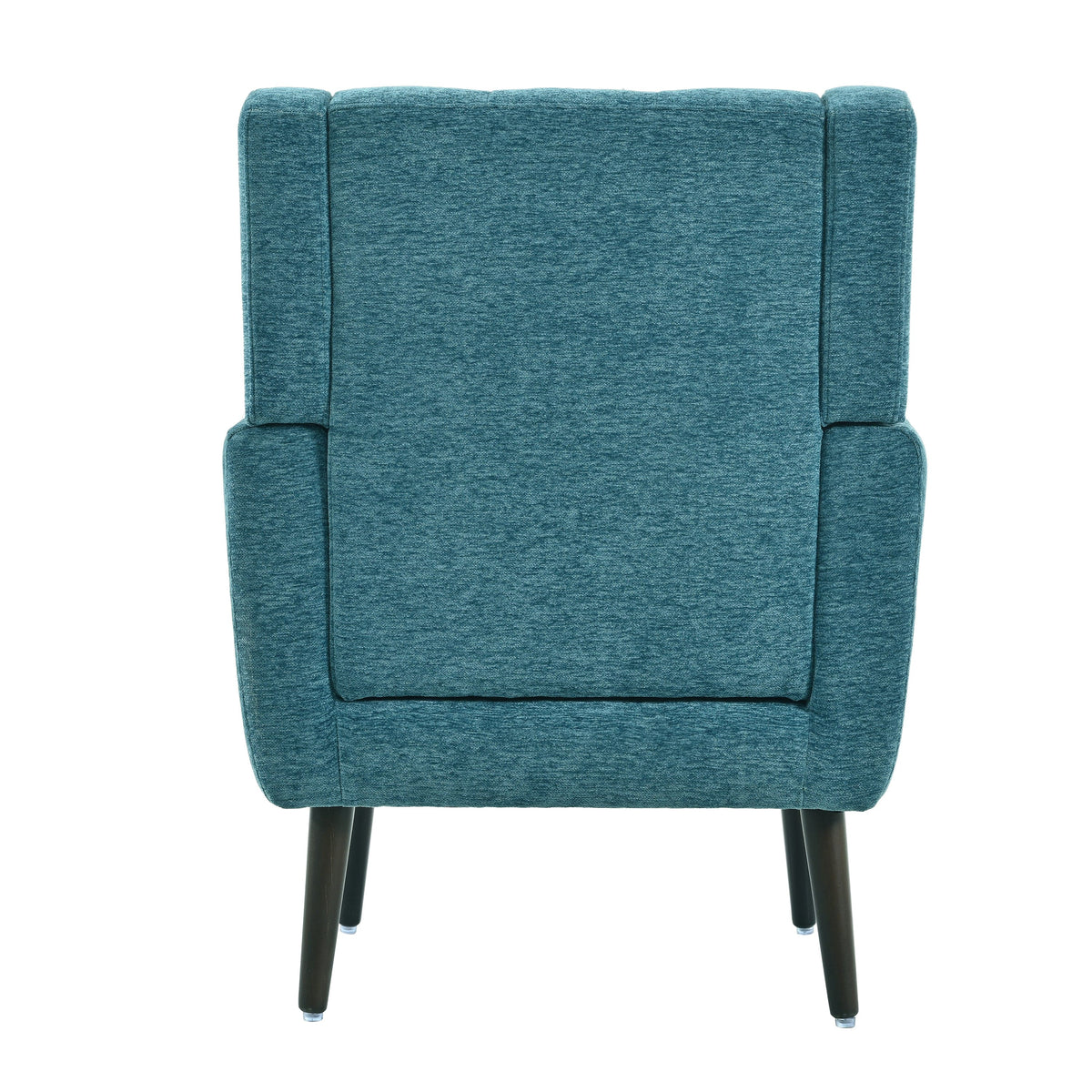 THE FURNITURE CO. Accent Chair Modern Mid Century Accent Chair In Teal Chenille