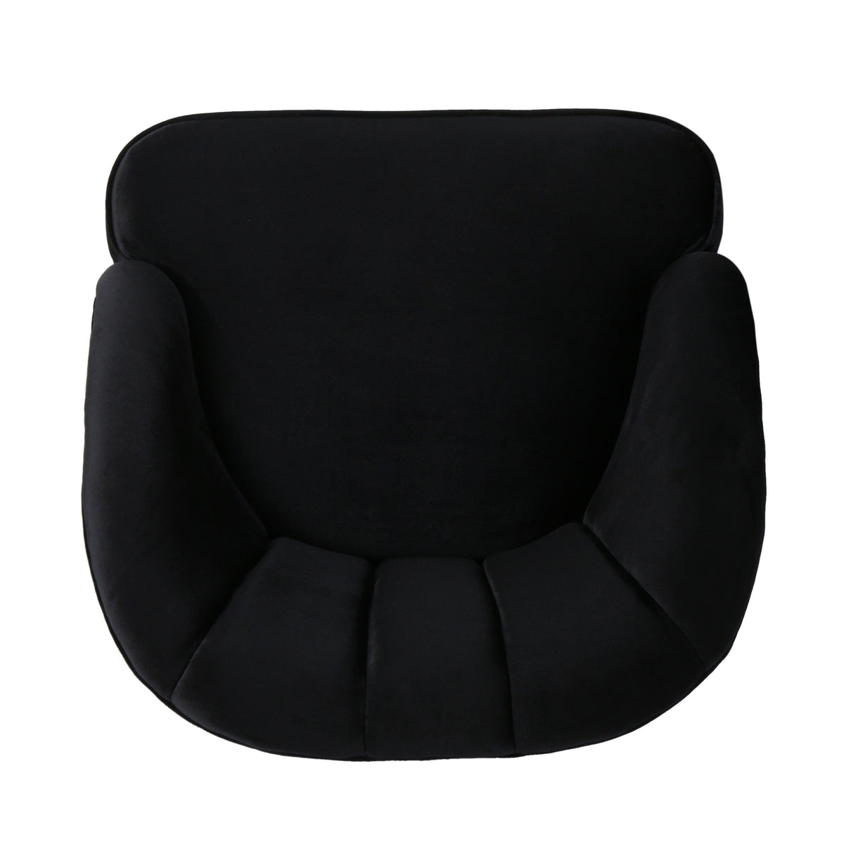 THE FURNITURE CO. Accent Chair Modern New Velvet Club Chair with Curved Backrest