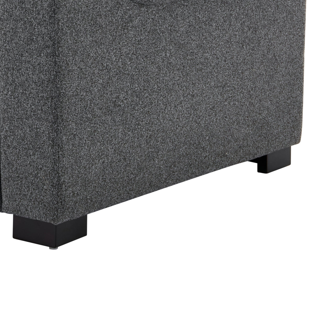 THE FURNITURE CO. Accent Chair Modern Oversized Armchair In Gray Chenille