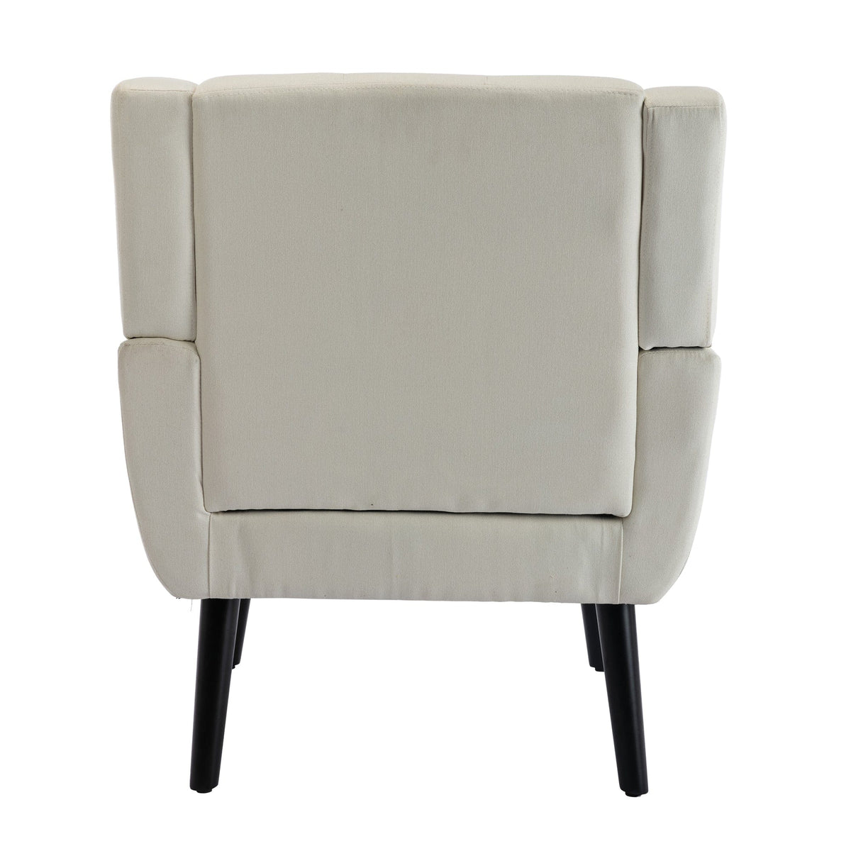 THE FURNITURE CO. Accent Chair Modern Soft Beige Linen Blend Upholstered Accent Chair