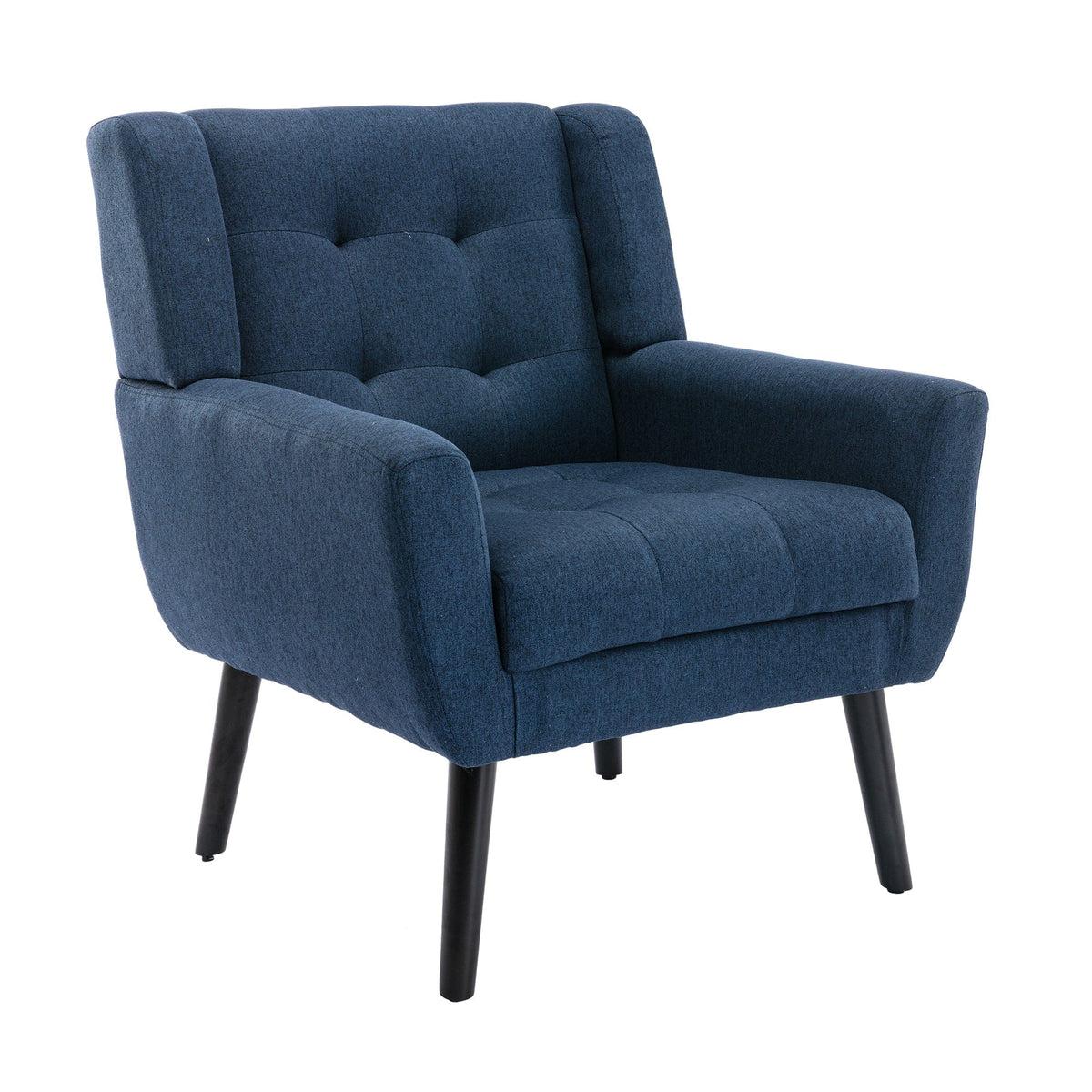 THE FURNITURE CO. Accent Chair Modern Soft Blue Linen Blend Upholstered Accent Chair
