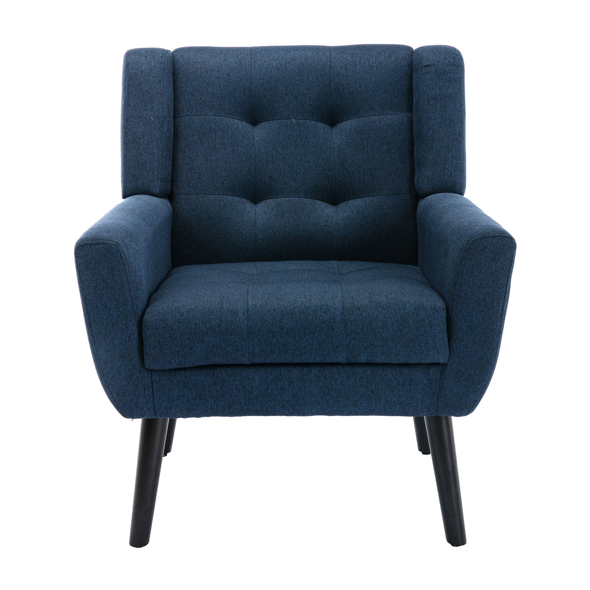 THE FURNITURE CO. Accent Chair Modern Soft Blue Linen Blend Upholstered Accent Chair