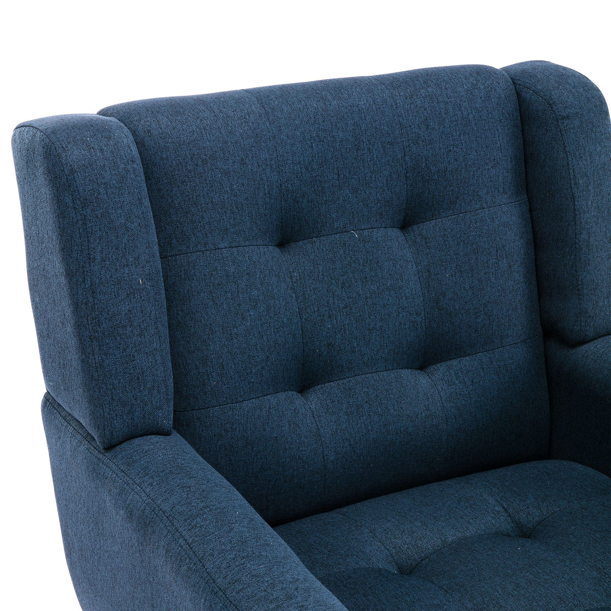 THE FURNITURE CO. Accent Chair Modern Soft Blue Linen Blend Upholstered Accent Chair