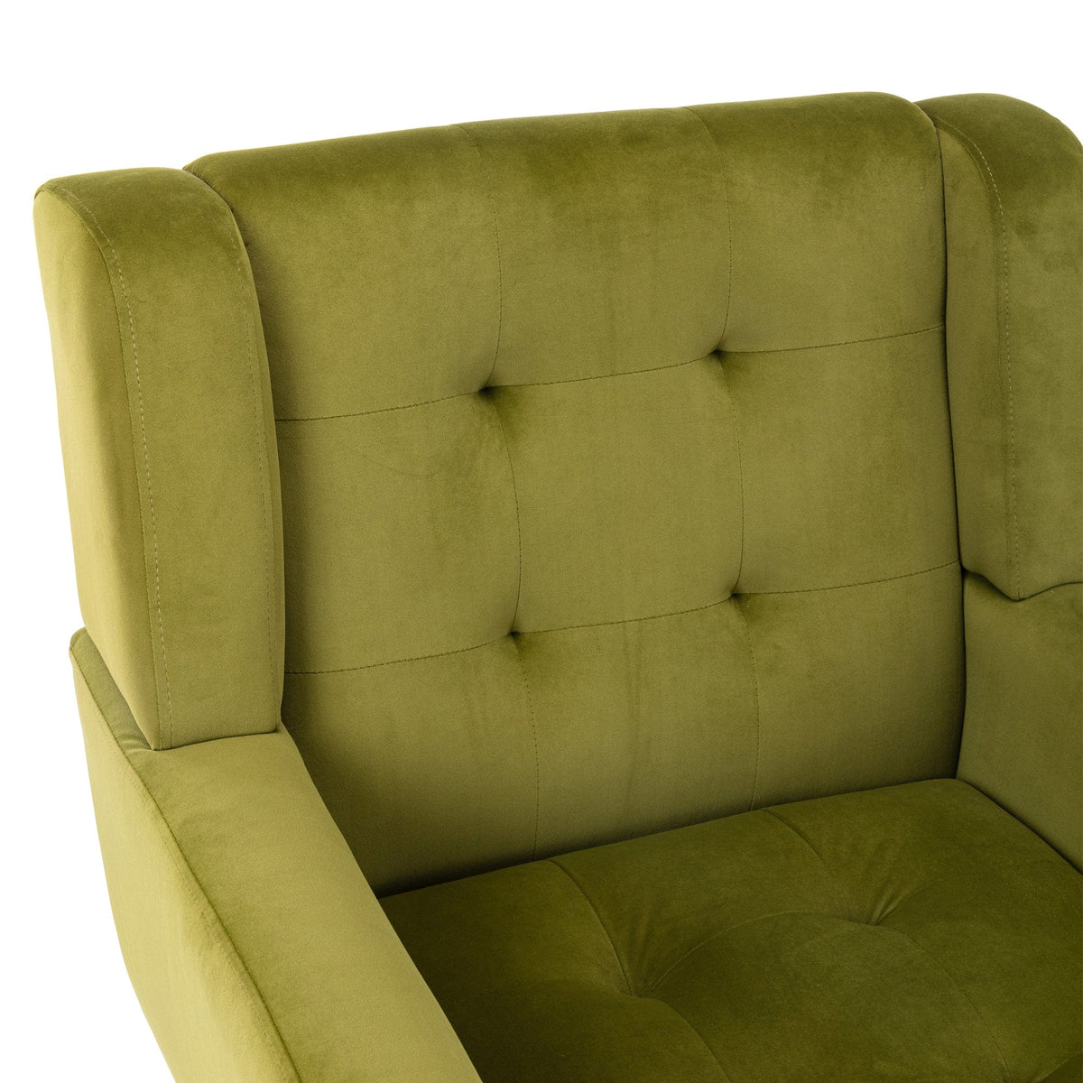 THE FURNITURE CO. Accent Chair Modern Soft Green Velvet Accent Chair