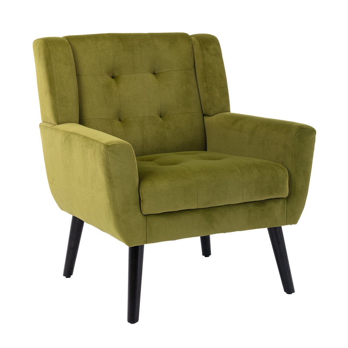 THE FURNITURE CO. Accent Chair Modern Soft Green Velvet Accent Chair
