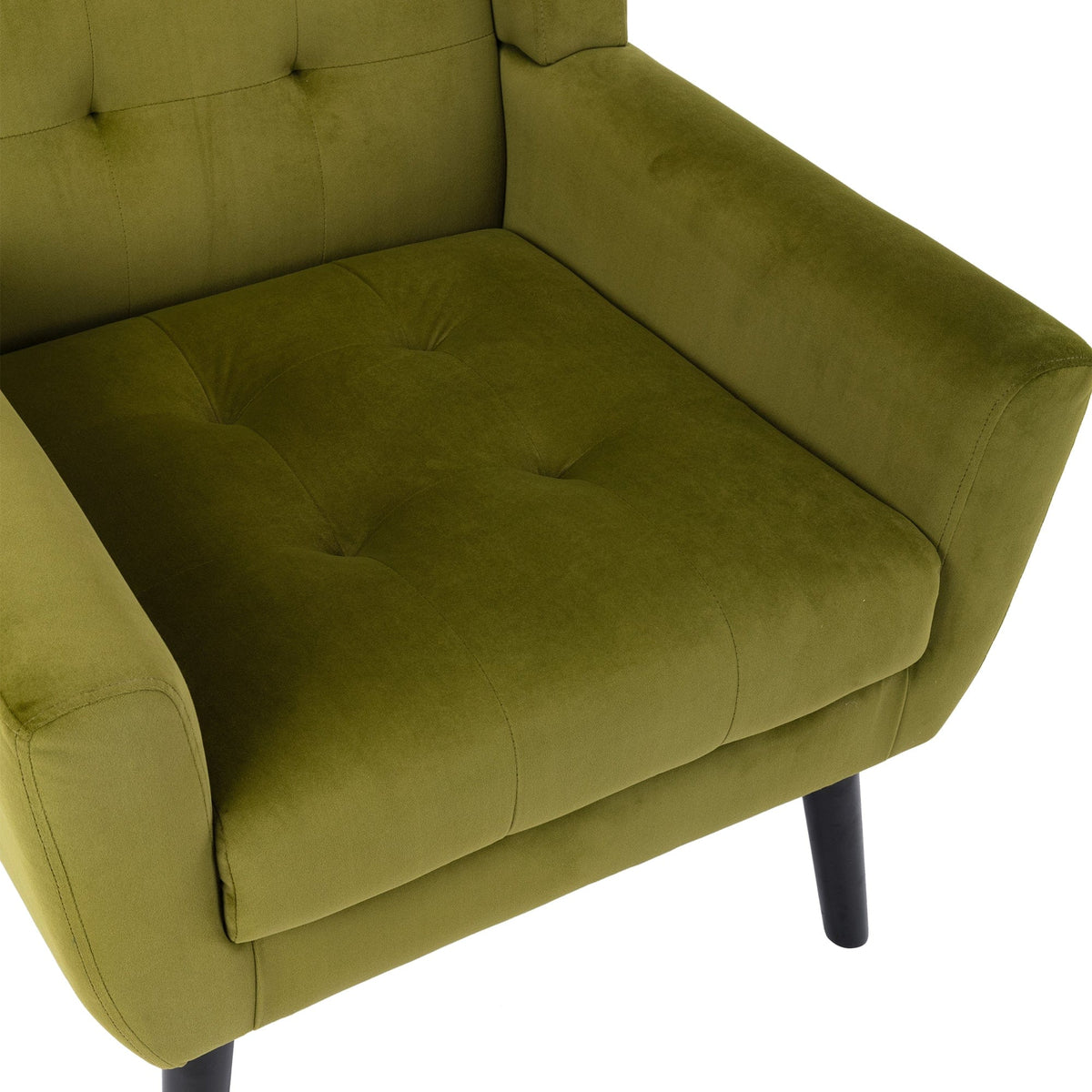 THE FURNITURE CO. Accent Chair Modern Soft Green Velvet Accent Chair