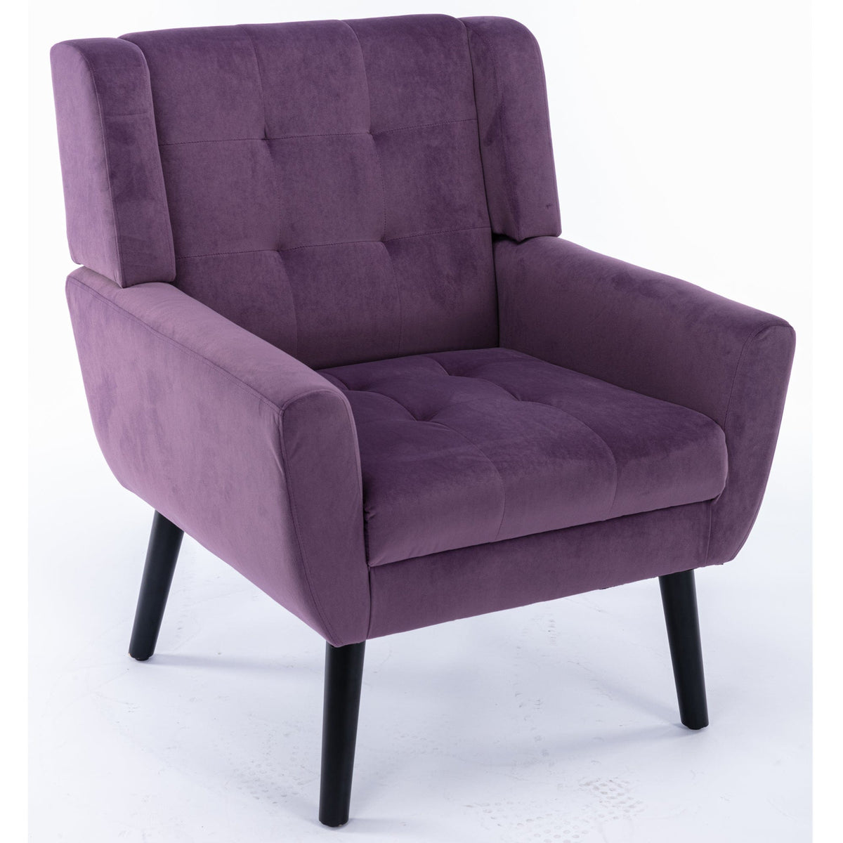 THE FURNITURE CO. Accent Chair Modern Soft Lavender Purple Velvet Accent Chair