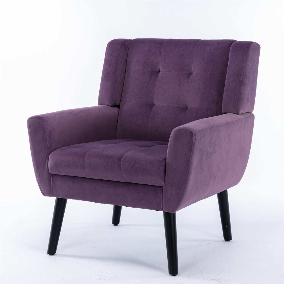 THE FURNITURE CO. Accent Chair Modern Soft Lavender Purple Velvet Accent Chair