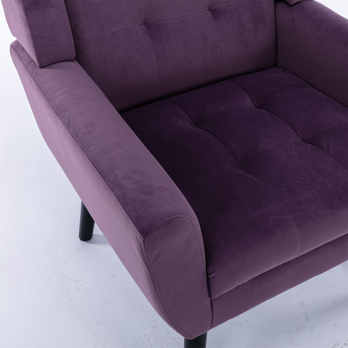 THE FURNITURE CO. Accent Chair Modern Soft Lavender Purple Velvet Accent Chair