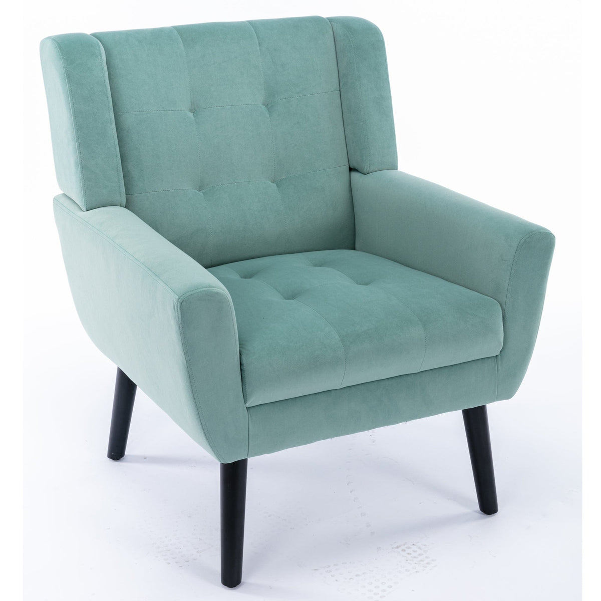 THE FURNITURE CO. Accent Chair Modern Soft Mint Green Velvet Accent Chair