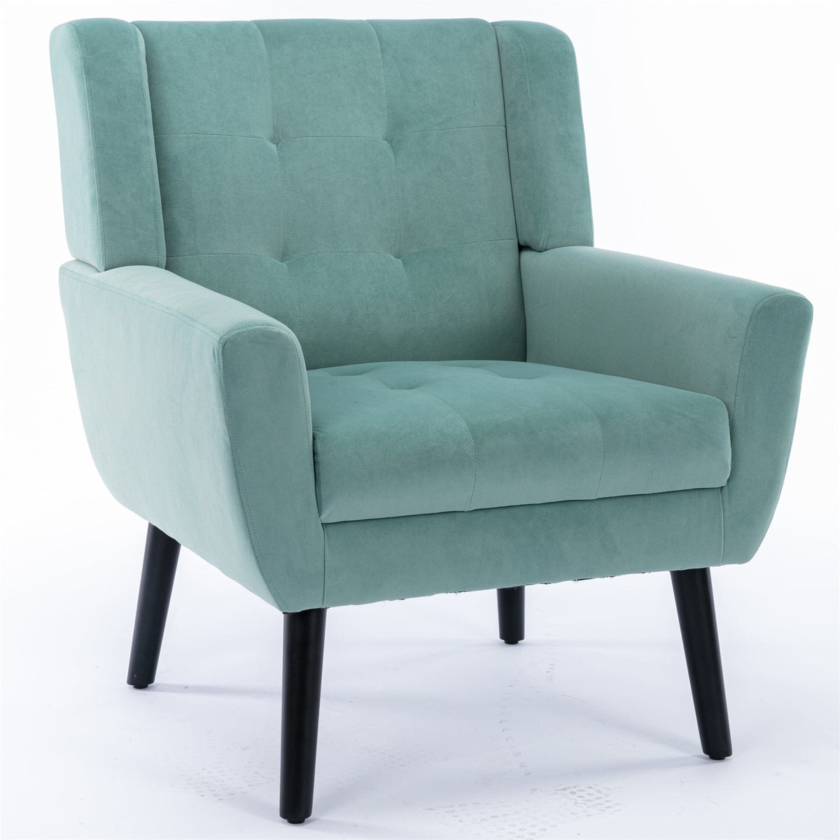THE FURNITURE CO. Accent Chair Modern Soft Mint Green Velvet Accent Chair