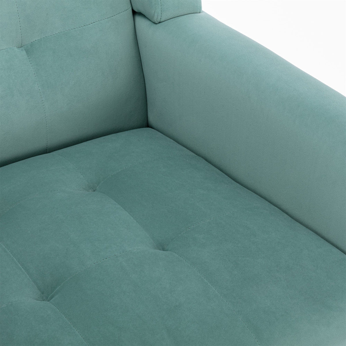 THE FURNITURE CO. Accent Chair Modern Soft Mint Green Velvet Accent Chair