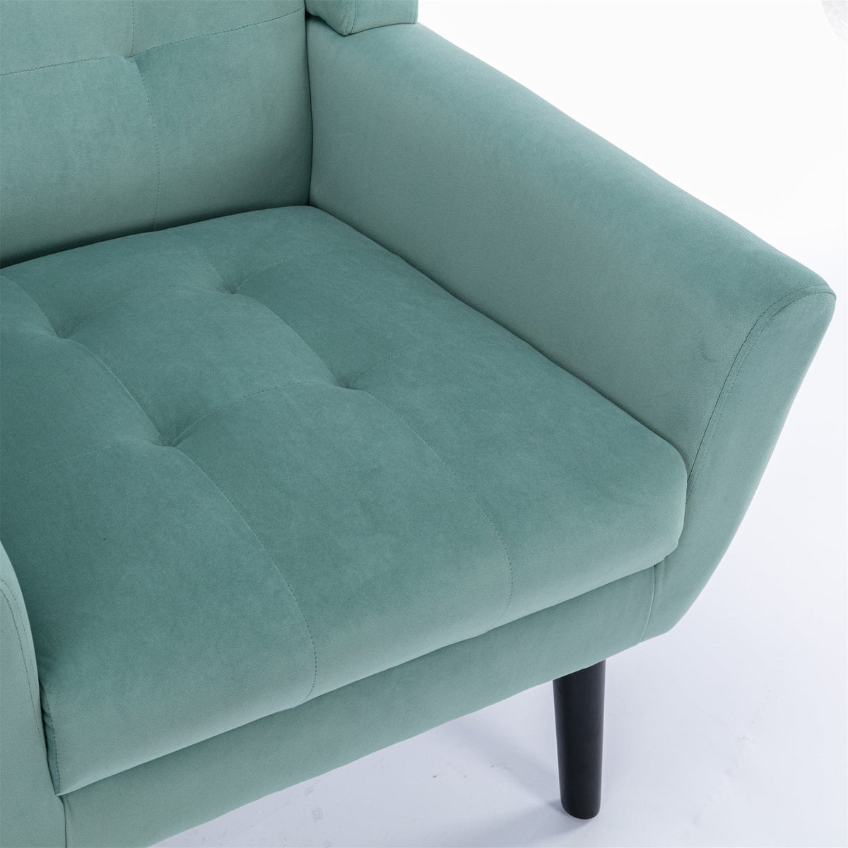 THE FURNITURE CO. Accent Chair Modern Soft Mint Green Velvet Accent Chair