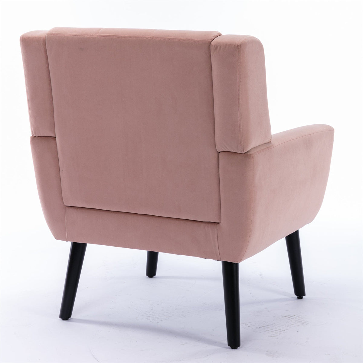 THE FURNITURE CO. Accent Chair Modern Soft Pink Velvet Upholstered Accent Chair