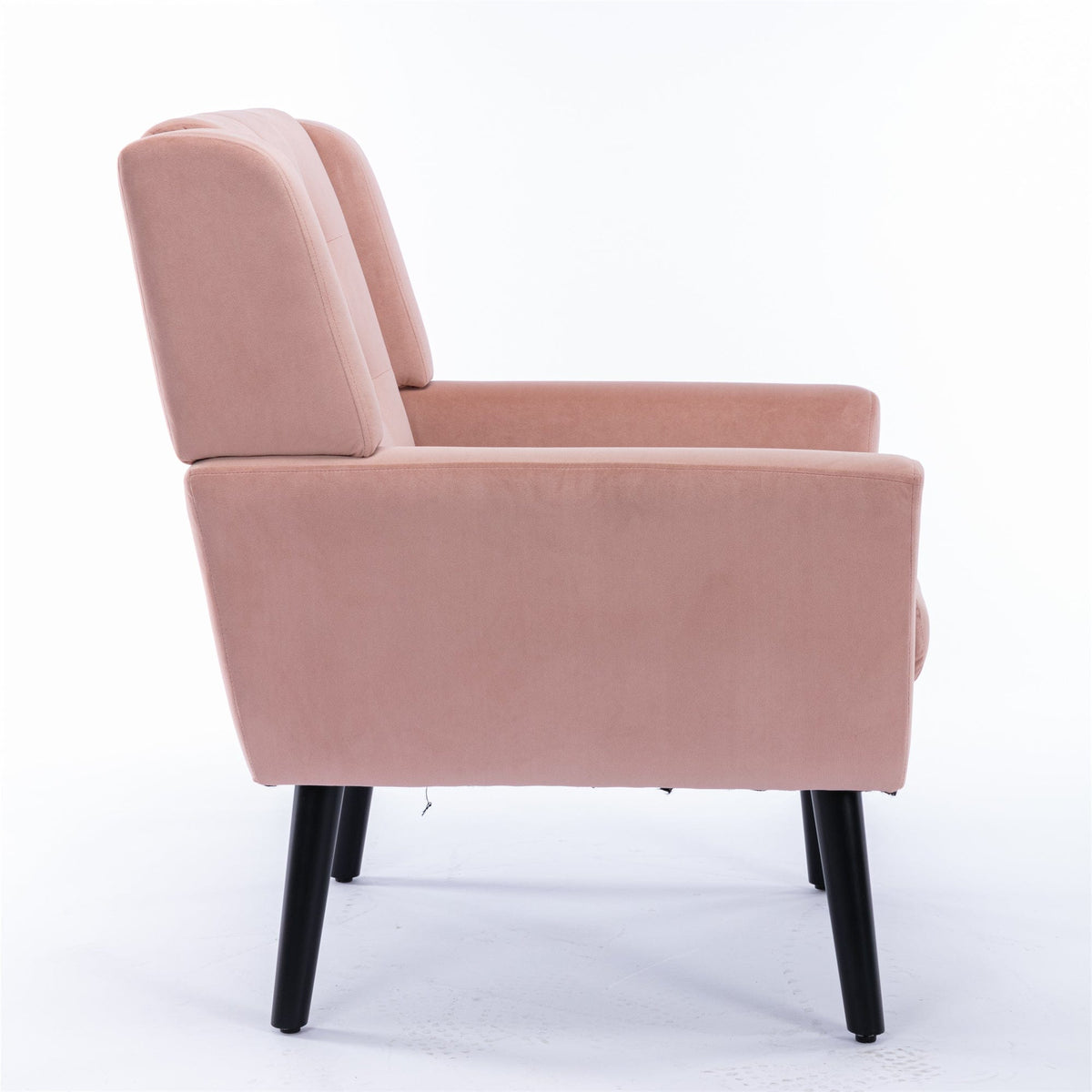 THE FURNITURE CO. Accent Chair Modern Soft Pink Velvet Upholstered Accent Chair