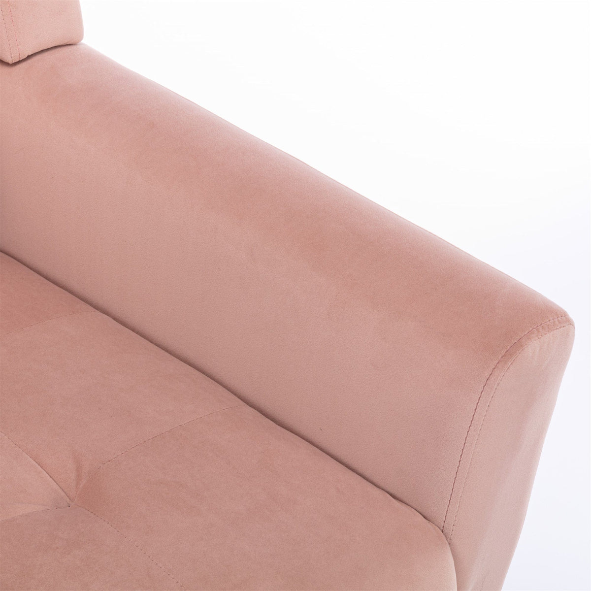 THE FURNITURE CO. Accent Chair Modern Soft Pink Velvet Upholstered Accent Chair