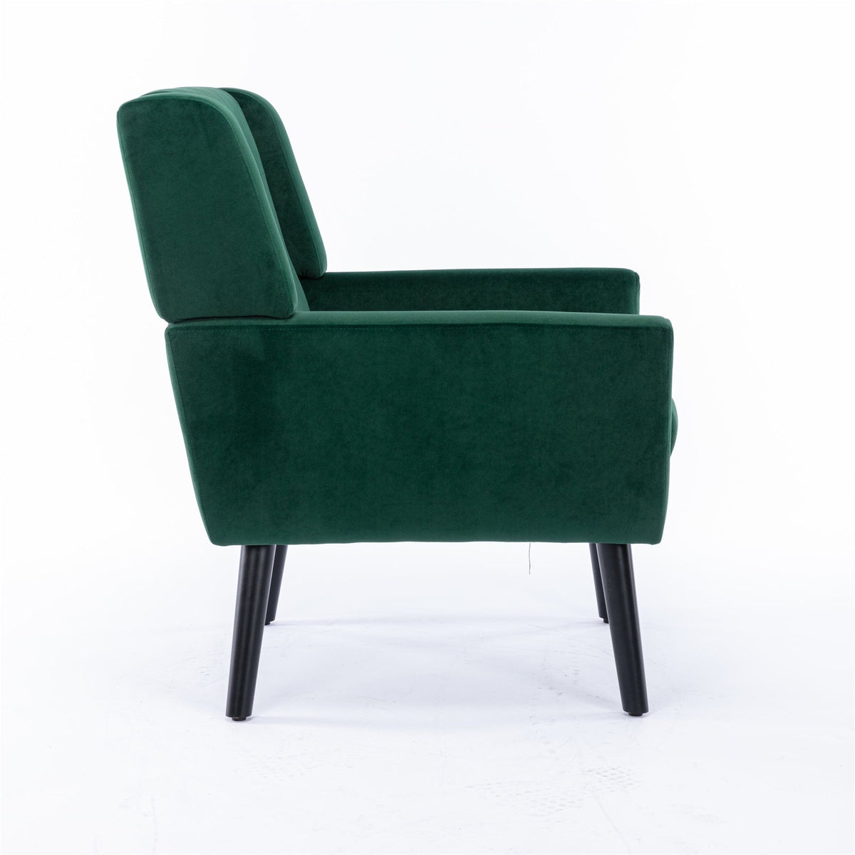 THE FURNITURE CO. Accent Chair Modern Soft Retro Green Velvet Accent Chair