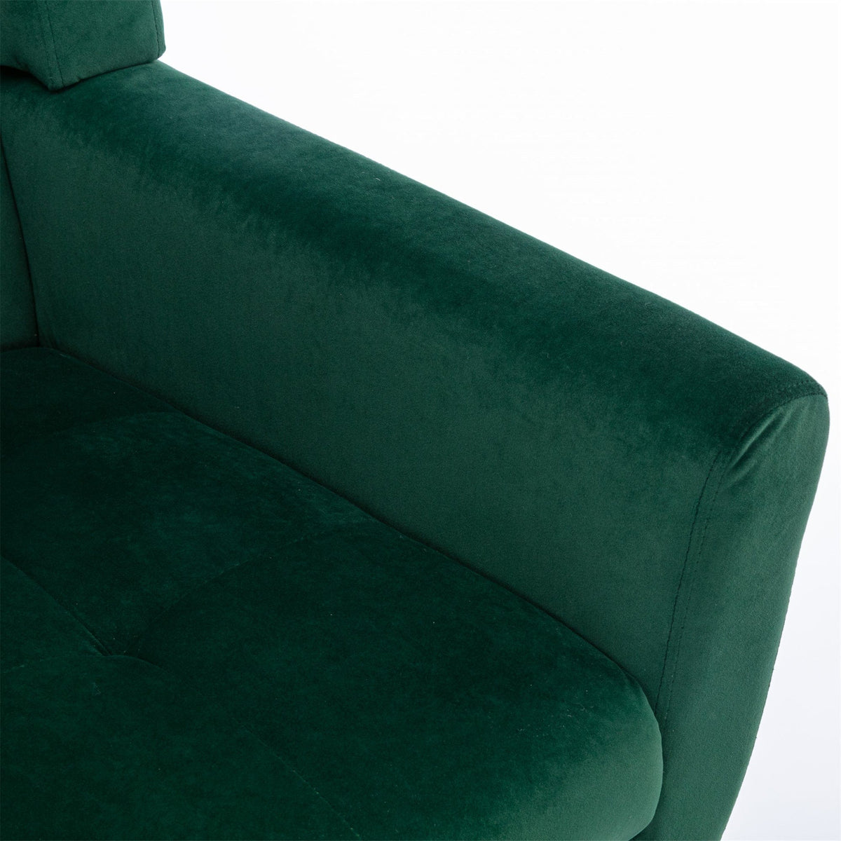 THE FURNITURE CO. Accent Chair Modern Soft Retro Green Velvet Accent Chair