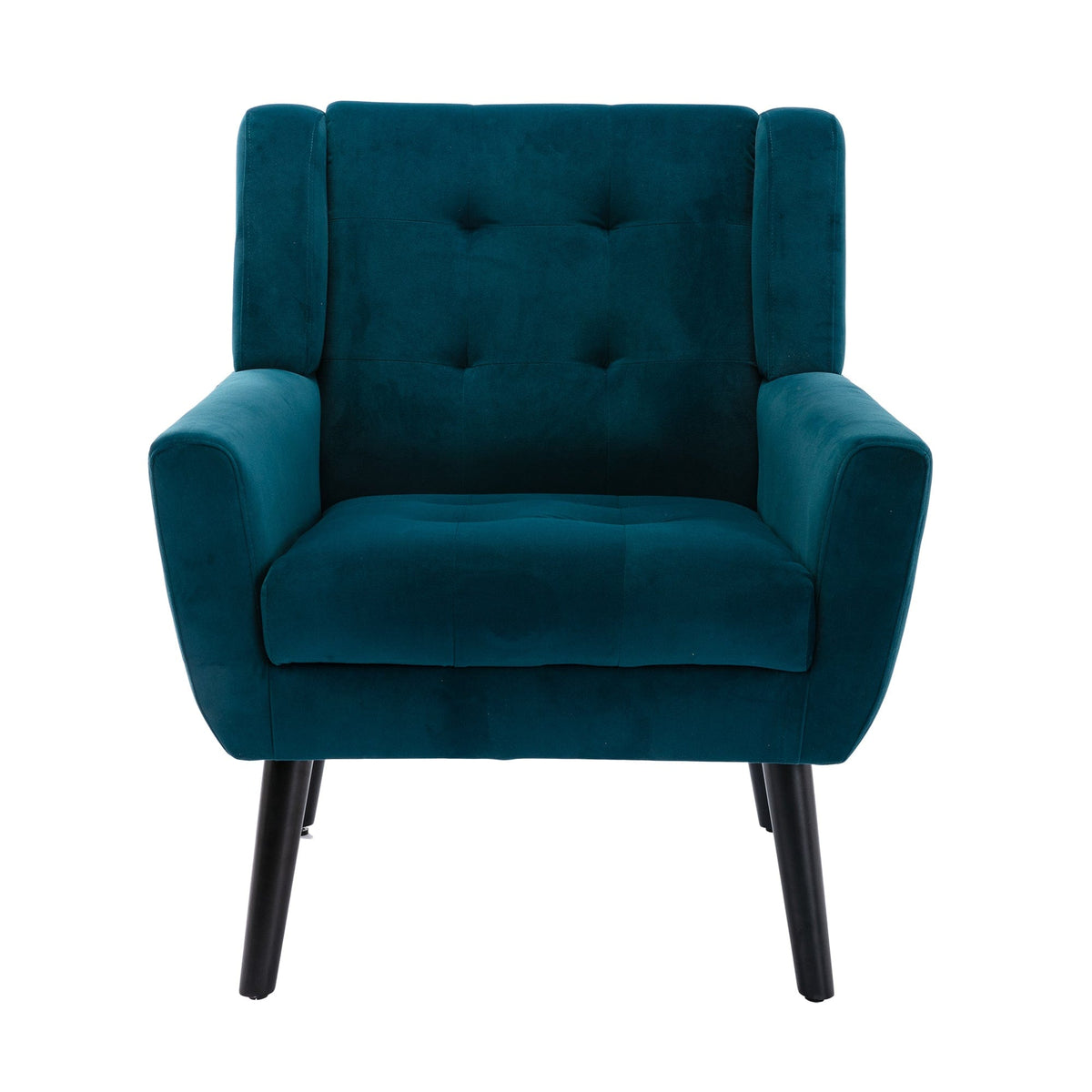 THE FURNITURE CO. Accent Chair Modern Soft Teal Velvet Upholstered Accent Chair