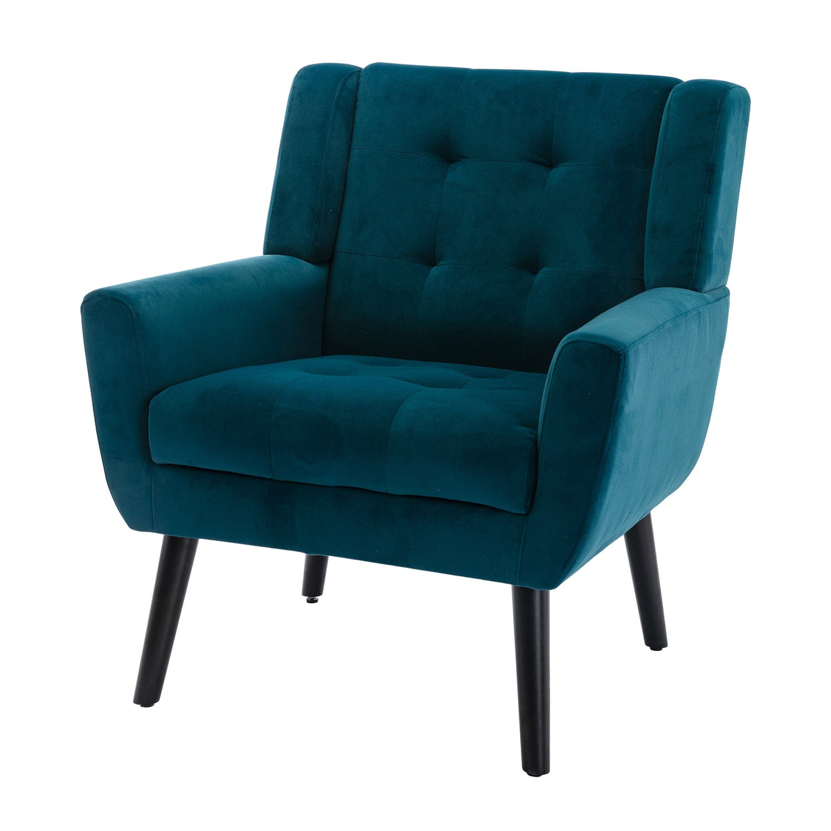 THE FURNITURE CO. Accent Chair Modern Soft Teal Velvet Upholstered Accent Chair