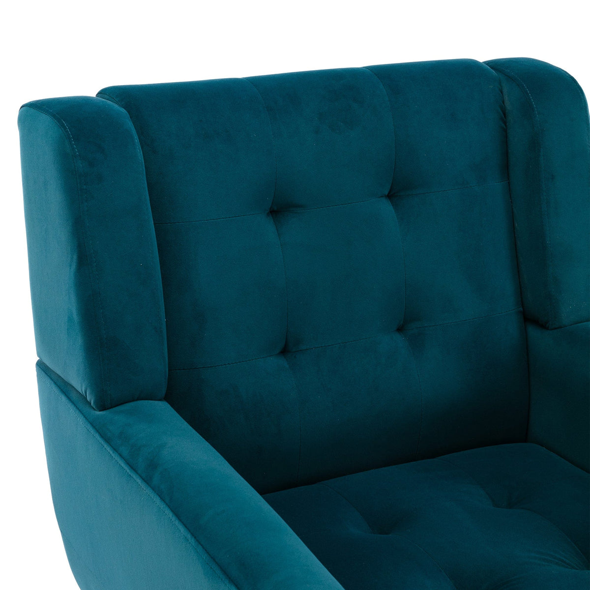 THE FURNITURE CO. Accent Chair Modern Soft Teal Velvet Upholstered Accent Chair
