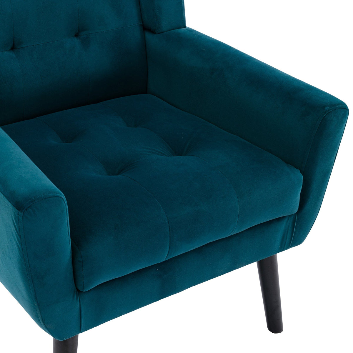 THE FURNITURE CO. Accent Chair Modern Soft Teal Velvet Upholstered Accent Chair