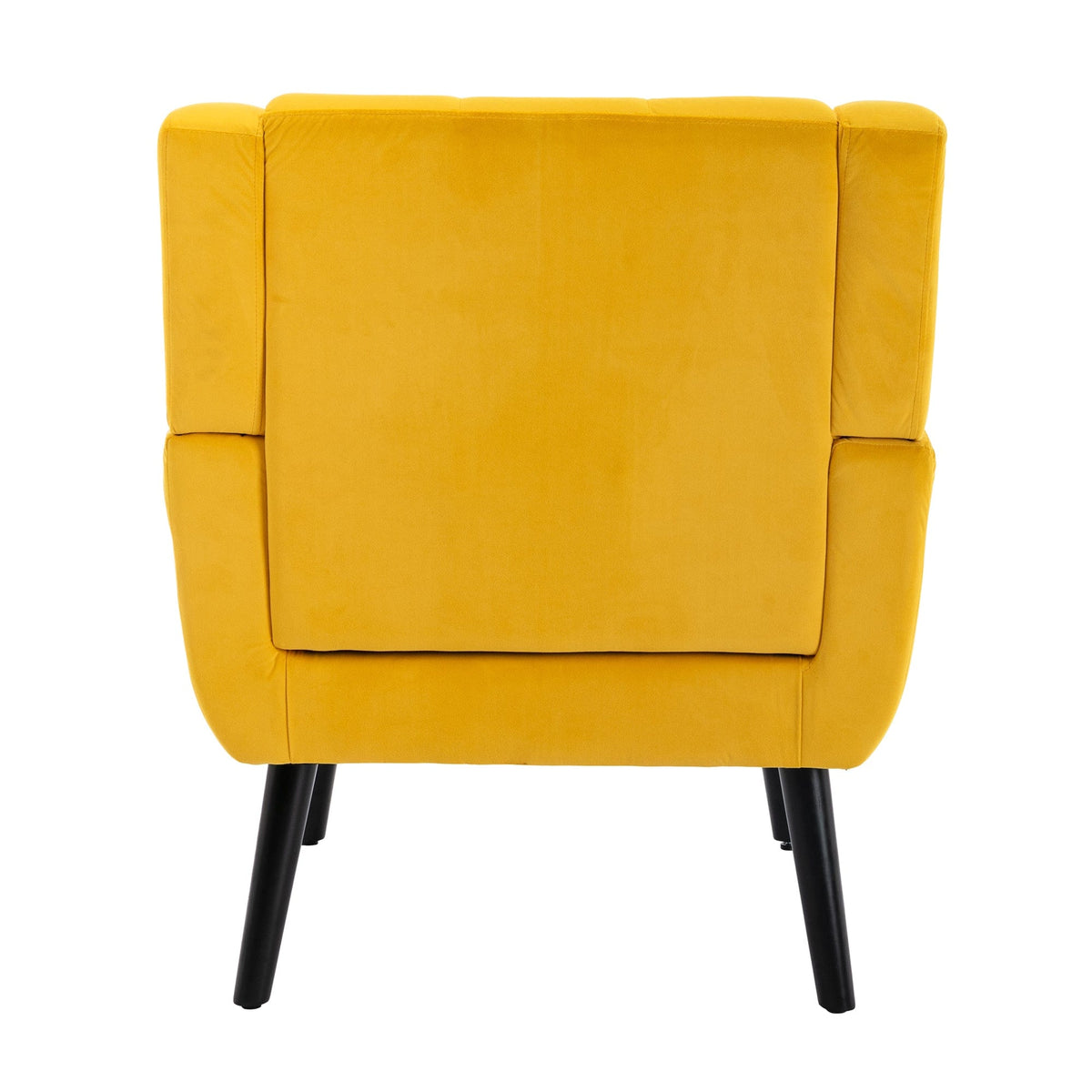 THE FURNITURE CO. Accent Chair Modern Soft Yellow Velvet Accent Chair