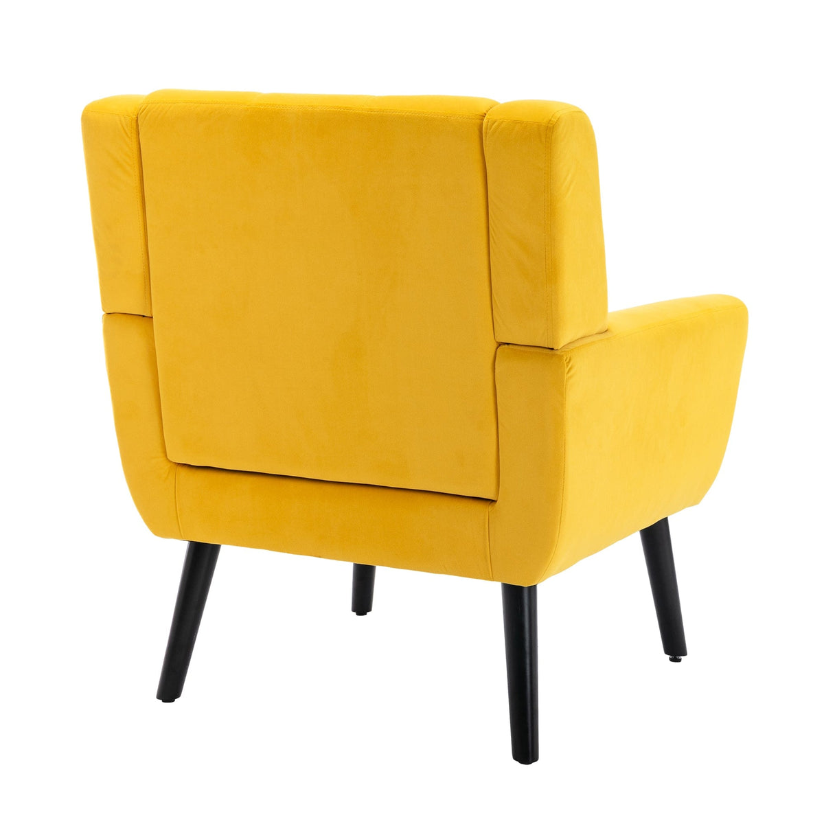 THE FURNITURE CO. Accent Chair Modern Soft Yellow Velvet Accent Chair