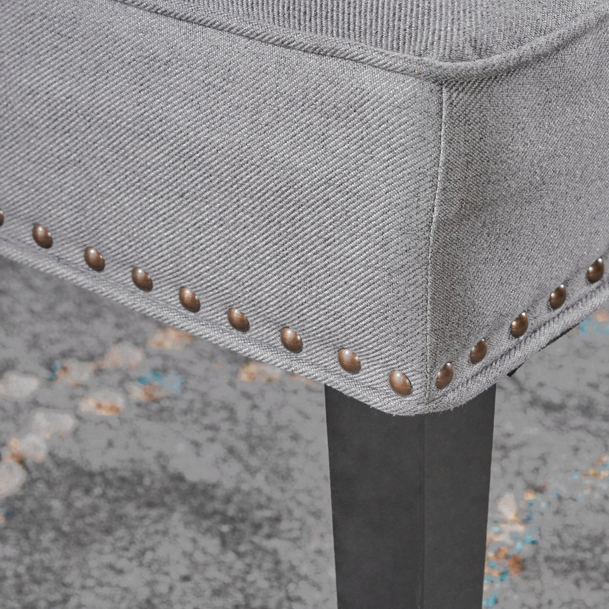 THE FURNITURE CO. Accent Chair Occasional Accent Chair In Gray Fabric