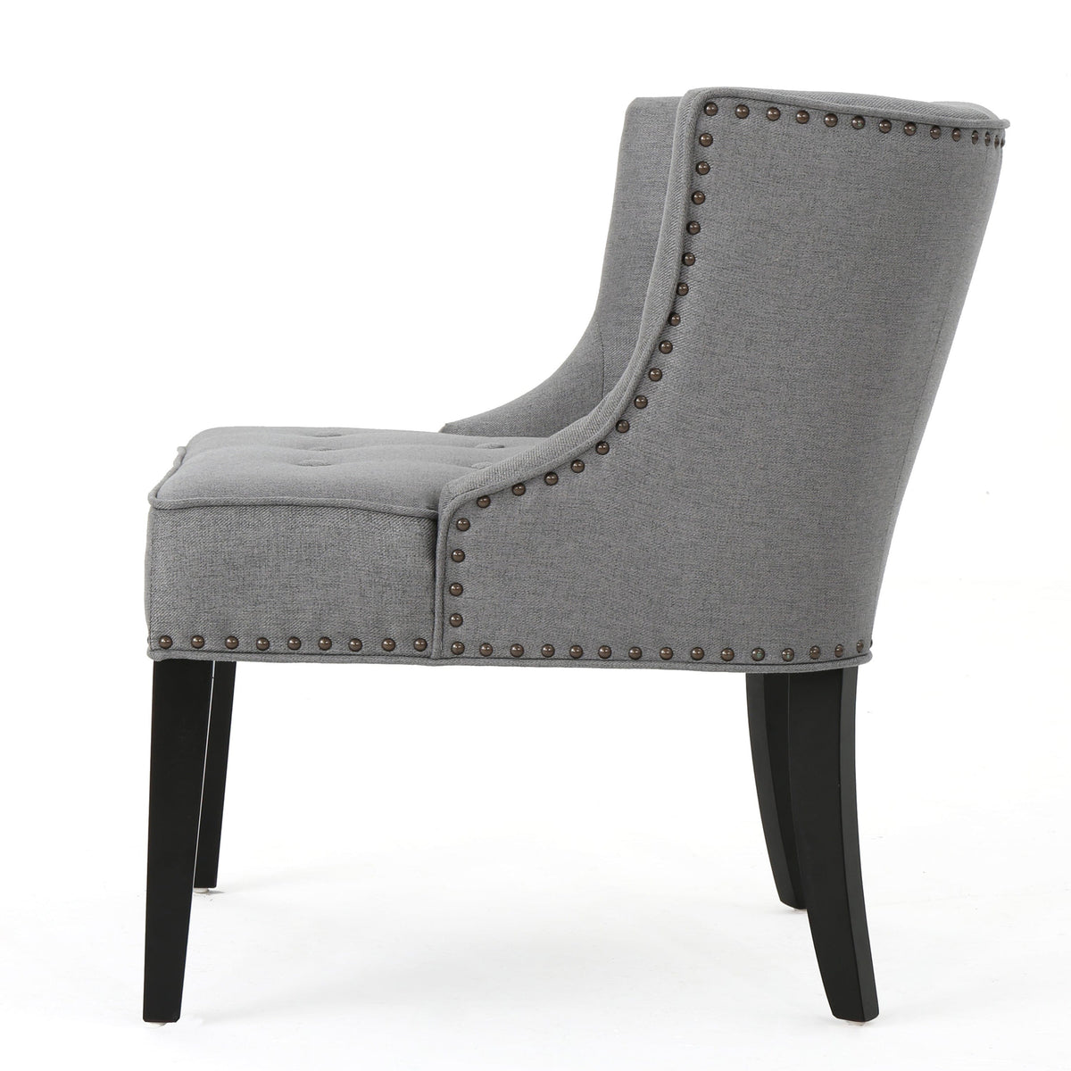 THE FURNITURE CO. Accent Chair Occasional Accent Chair In Gray Fabric