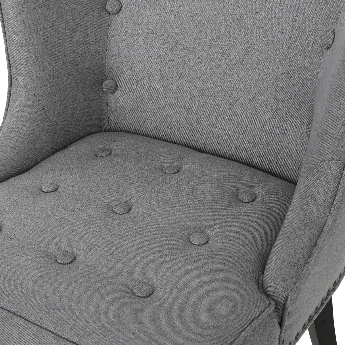 THE FURNITURE CO. Accent Chair Occasional Accent Chair In Gray Fabric