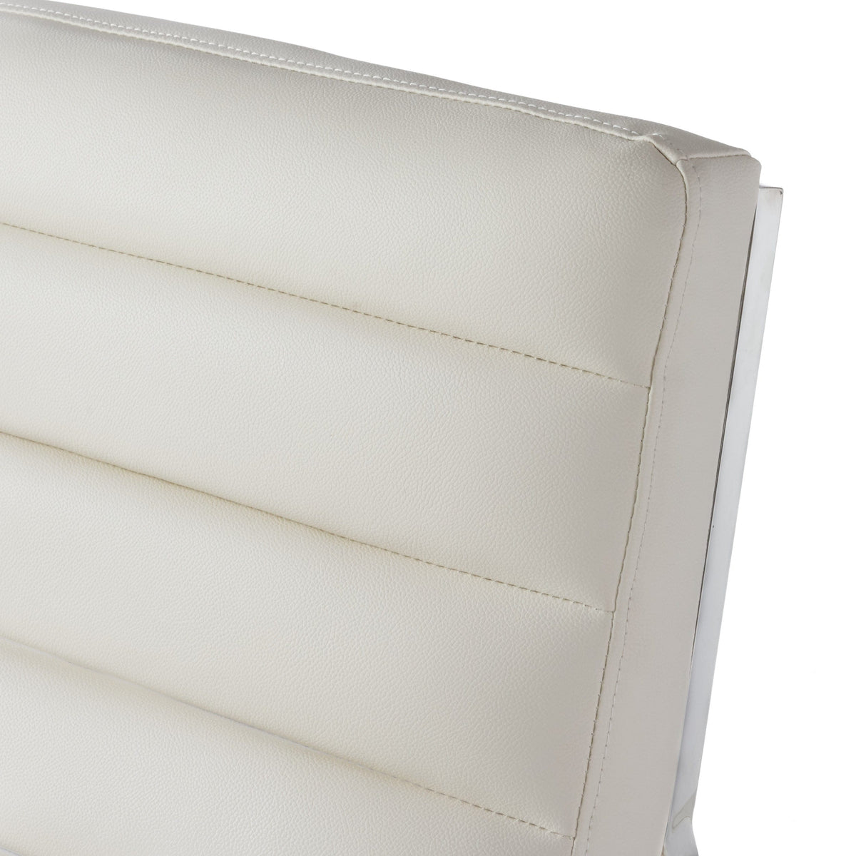 THE FURNITURE CO. Accent Chair Parisian White Leather Sofa Occassional Chair