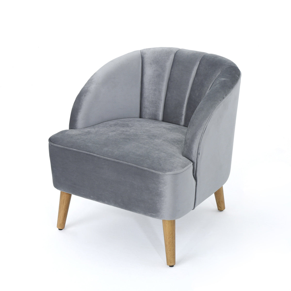 THE FURNITURE CO. Accent Chair Pewter Mid-Century Modern Club Chair