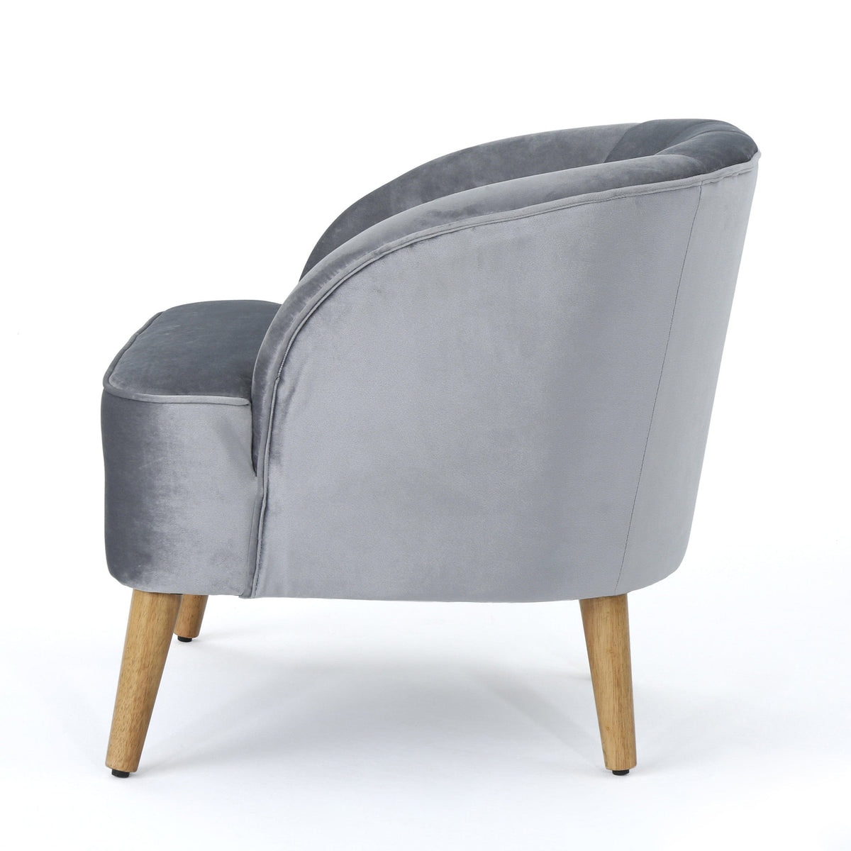 THE FURNITURE CO. Accent Chair Pewter Mid-Century Modern Club Chair