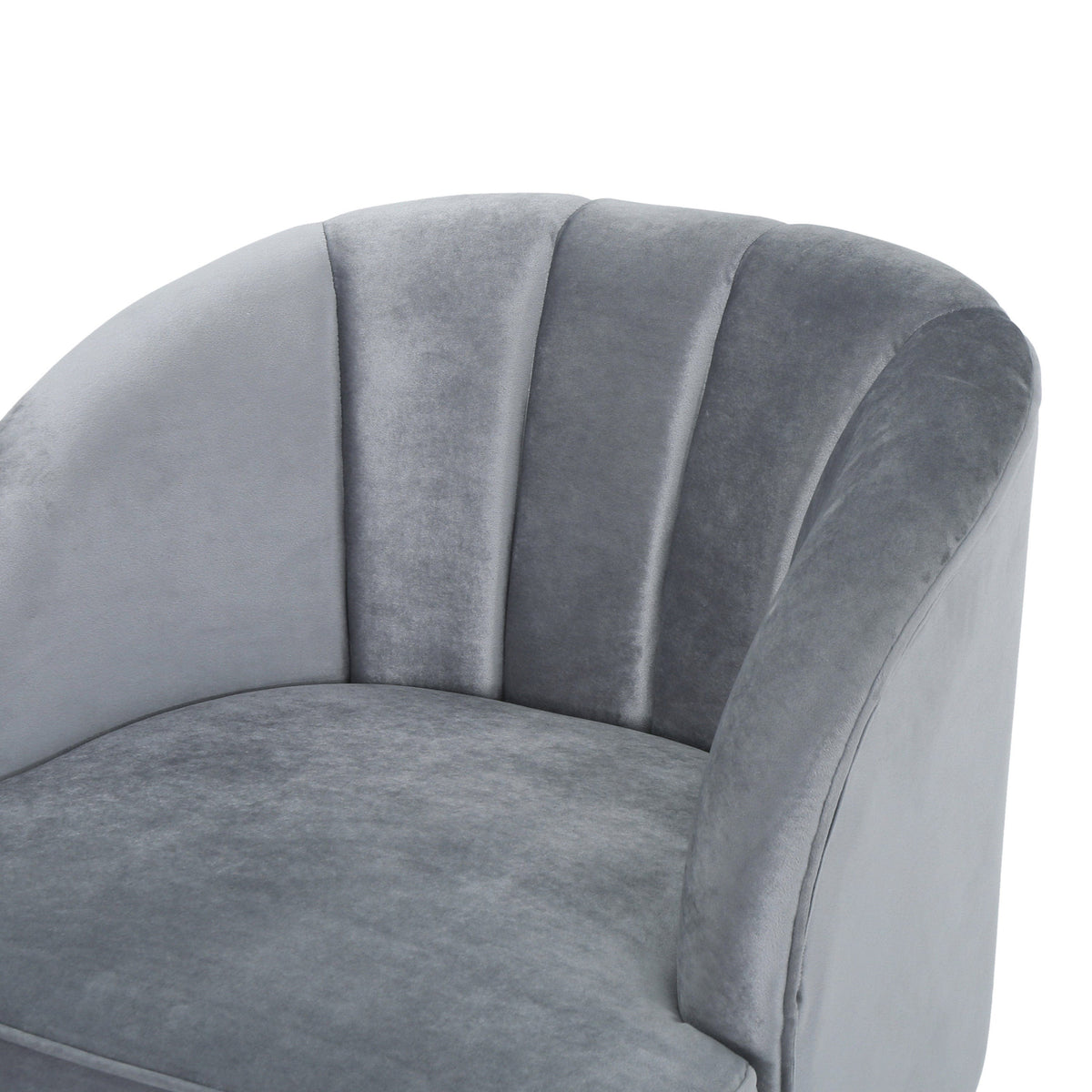 THE FURNITURE CO. Accent Chair Pewter Mid-Century Modern Club Chair